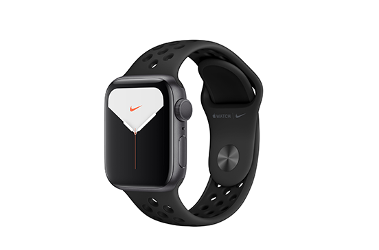 https://dpyxfisjd0mft.cloudfront.net/lab9-2/Shop/Productpages%20-%2010092019/Apple%20Watch%20Series%205/Apple%20Watch%20Series%205%20Nike/WatchSeries5Nike-40mm-AluminumSpacegrey-SportBand-BlackAnthracite-01.png?1568204225&w=552&h=364